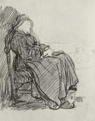 Schlafende Frau