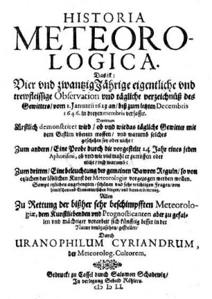 Historia meteorologica