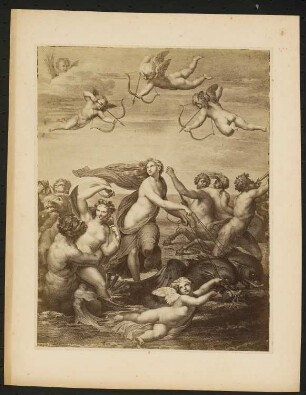 Triumph der Galatea, Villa Farnesina, Rom: Ansicht des Gemäldes von Raffael