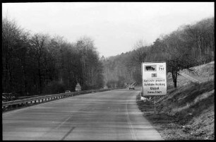 Stuttgart: Karlsrtraße, Autobahn Gefällstraße bei Langensteinbach