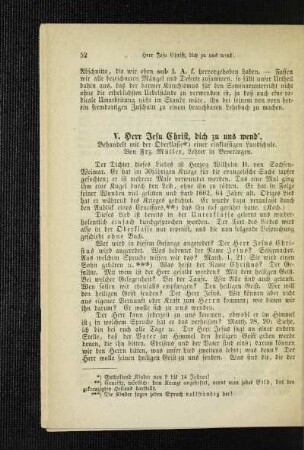 Herr Jesu Christ, dich zu uns wend' : behandelt mit der Oberklasse einer einklassigen Landschule