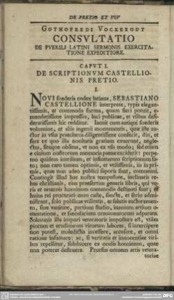 Gothofredi Vockerodt Consultatio De Puerili Latini Sermonis Exercitatione Expeditiore
