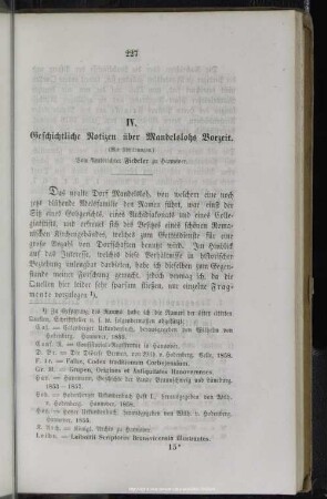 IV. Geschichtliche Notizen über Mandelslohs Vorzeit : (Mit Abbildungen.)