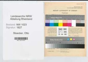Entnazifizierung Otto Stoecker , geb. 21.12.1881 (Beamter)