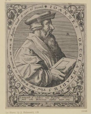 Bildnis des Ioannes Oecolampadius