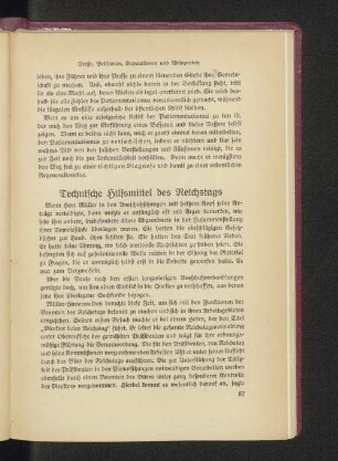 Technische Hilfsmittel des Reichstags