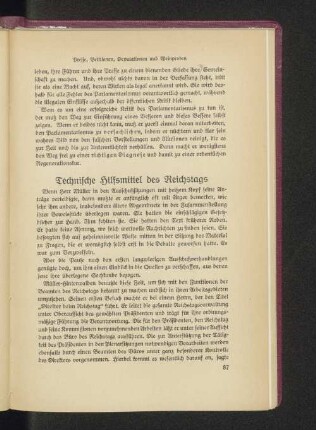 Technische Hilfsmittel des Reichstags