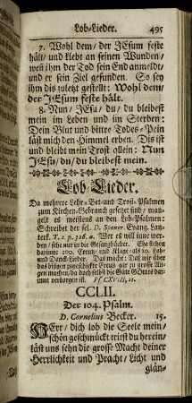 Lob-Lieder.