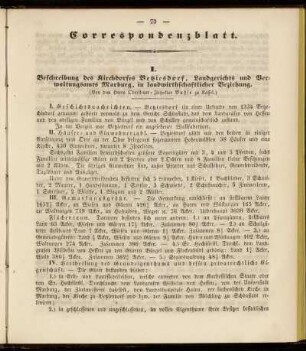 Correspondenzblatt