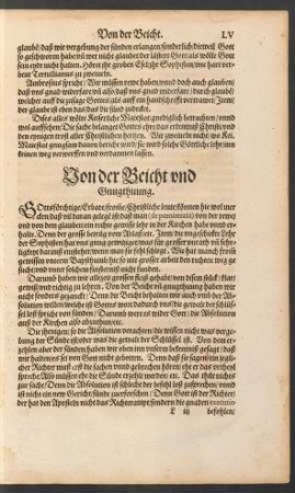 Von der Beicht und Gnugthuung.