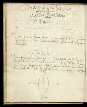 Von Auffreissung der Linien, vnndt flacher Figuren