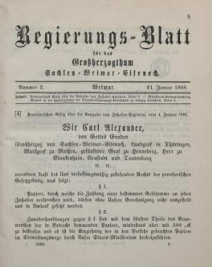 4. Provisorisches Gesetz über die Ausgabe von Inhaber-Papieren