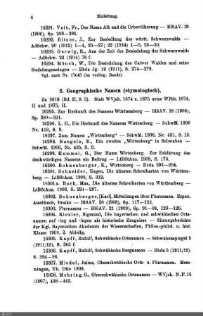 2. Geographische Namen (etymologisch)