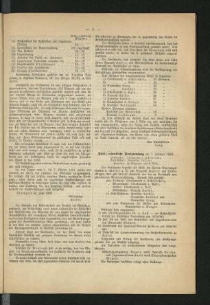 Dritte ordentliche Versammlung am 7. Februar 1882
