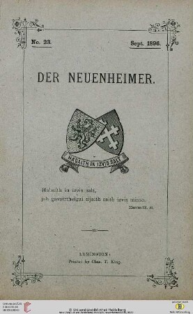 Heft Nr. 23 (September)