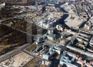 Regierungsviertel in Berlin : Blickrichtung Nordwesten