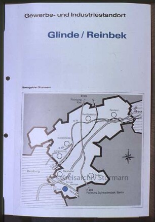Broschüre der Wirtschafts- und Aufbaugesellschaft Stormarn: Gewerbegebiet Glinde/Reinbek