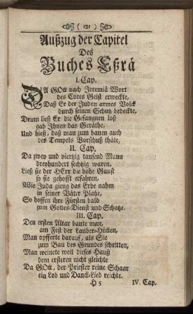 Außzug der Capitel Des Buches Eßrae