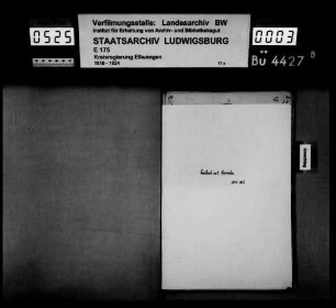 Kirchen- u. Schuldiener, OA Aalen