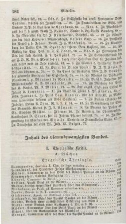 284-286 Inhaltsverzeichnis