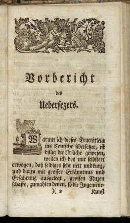 Vorbericht des Uebersezers.