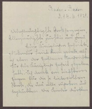 Schreiben von Emilie Göler an die Großherzogin Luise; Ausgabe der Victoria-Pensionats-Zeitung