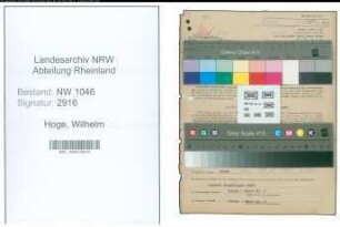 Entnazifizierung Wilhelm Hoge , geb. 16.02.1918 (Landwirt)