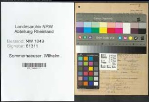 Entnazifizierung Wilhelm Sommerhaeuser , geb. 17.07.1898 (Landwirt)