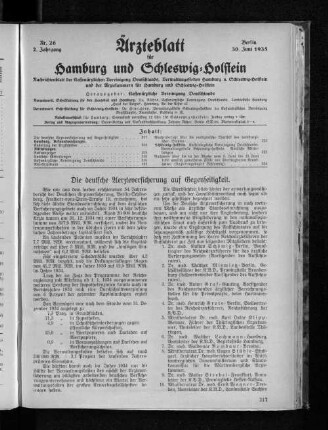 Die deutsche Aerzteversicherung auf Gegenseitigkeit