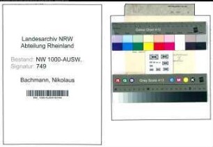 Entnazifizierung Nikolaus Bachmann, geb. (Bau-Hilfsarbeiter)
