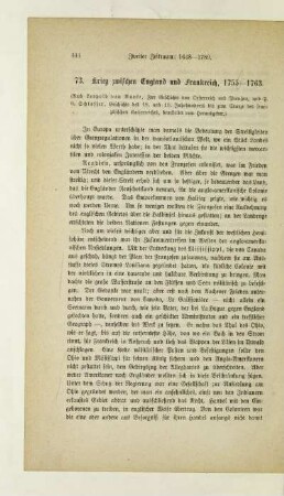73. Krieg zwischen England und Frankreich, 1755-1763