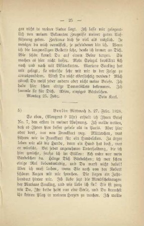 5) [Brief vom] 27. Febr. 1828