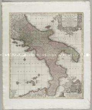 Neapolis Regnum. Mit einer Ansicht: Vesuvius Mons