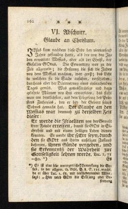 162-304, VI. Abschnitt: Glaube an Christum