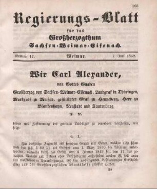 Nr. 17 : 1. Juni 1862