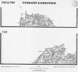 797 & 798 Engelitz & Dornweid [Topographische Karte von Bayern 1:25.000 (Positionsblätter)]