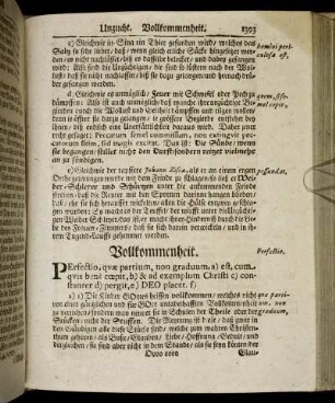 Vollkommenheit. - Unruhe.