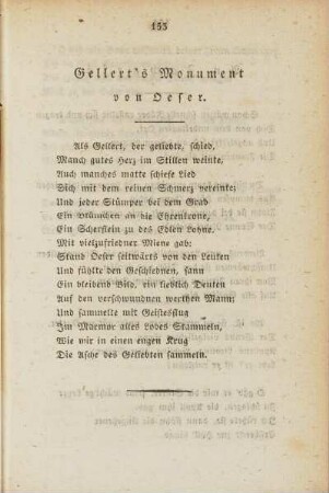 Gellert's Monument von Oeser.