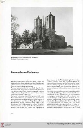 48: Zum modernen Kirchenbau, [1]