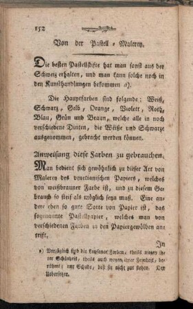 Von der Pastell-Malerey.