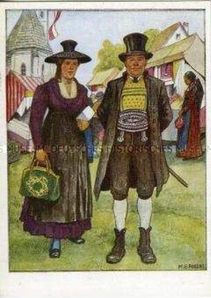 Österreichisches Bauernpaar aus dem Kremstal