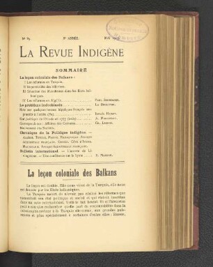 La lecon coloniale des Balkans.