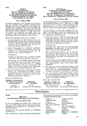 Hilfsmittel für die Berufsorientierung an den Oberschulen : 6/66 vom 17. Februar 1966 ; [Mitteilungen]