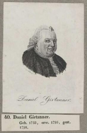 Bildnis des Daniel Girtanner