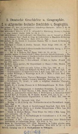 Lagerkatalog der J. J. Heckenhauer'schen Buch- und Antiquariatshandlung. 97. 1882 = Historischer Lagerkatalog