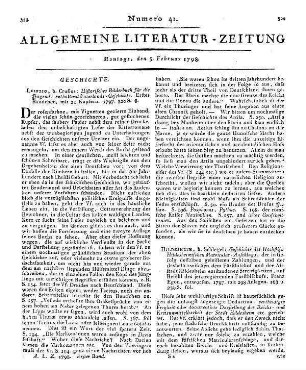 Engelschall, J. F.: Johann Heinrich Tischbein als Mensch und Künstler dargestellt. Nebst einer Vorlesung von W. J. C. G. Casparson. Nürnberg: Raspe 1797