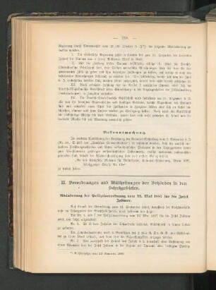 Abänderung der Polizeiverordnung vom 22. Mai 1887 für die Insel Sabwor.