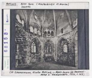 Mettlach, Alter Turm, Inneres (Klosterkirche St. Marien)
