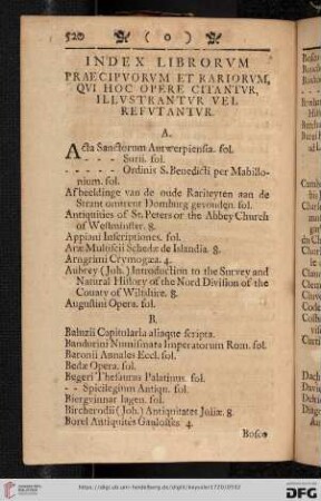 Index librorum