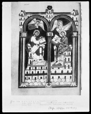 Evangeliar aus Raitenbuch — Die Evangelisten Matthäus und Markus, Folio 18verso
